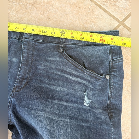 Democracy ab solution straight leg dark wash denim jeans size 14 - Picture 8 of 8